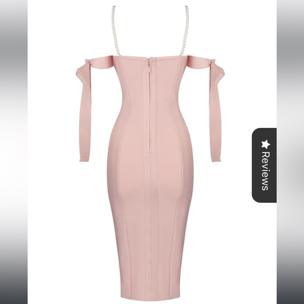 Catwalk Connection Tori Pink Midi Dress - Picture 4 of 5